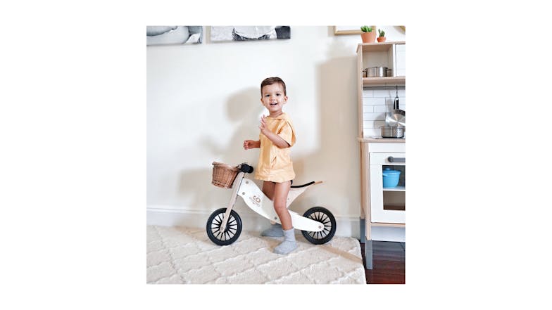 Kinderfeets Tiny Tot Bike Plus - White