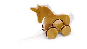 Kinderfeets Bamboo Push & Pull Unicorn