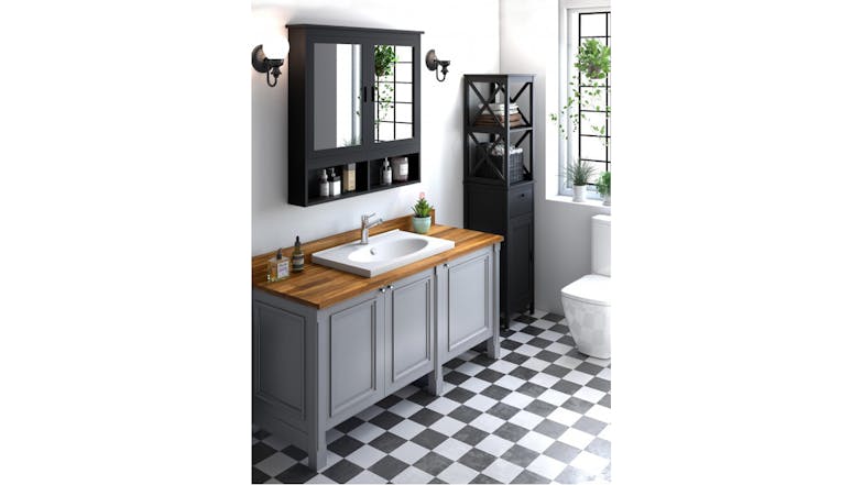 Mia Bathroom High Cabinet Shelf - Anthracite