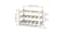 Holger Hardwood 15 Bottle Wine Rack - White