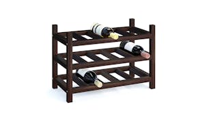 Holger Hardwood 15 Bottle Wine Rack - Espresso