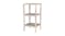 Holger 3 Tier Acacia Shelving Tower - Organic White