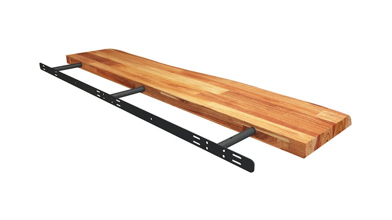 Acacia Floating Shelf 1200 x 250 - Golden Teak