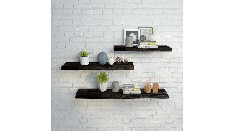 Acacia Floating Shelf 900 x 250 - Espresso