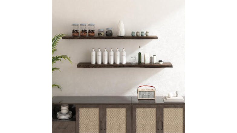 Acacia Floating Shelf 1200 x 250 - Espresso