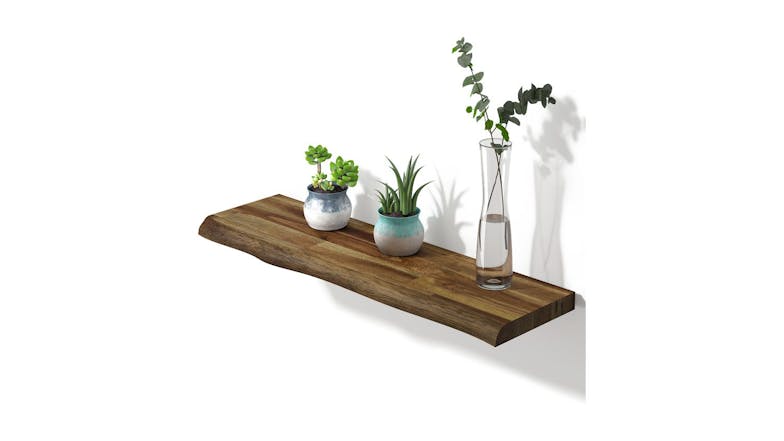 Acacia Floating Shelf 700 x 250 - Brown