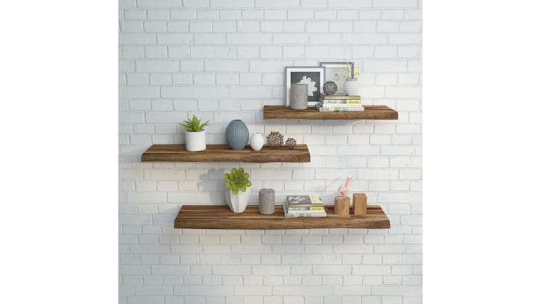 Acacia Floating Shelf 700 x 250 - Brown