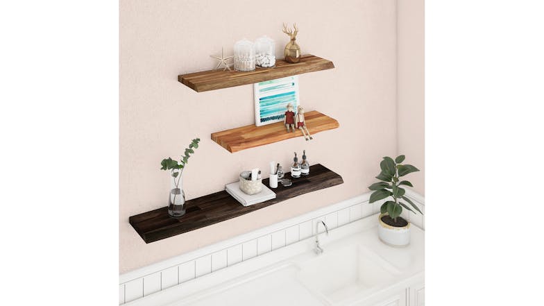 Acacia Floating Shelf 1524 x 254 - Espresso