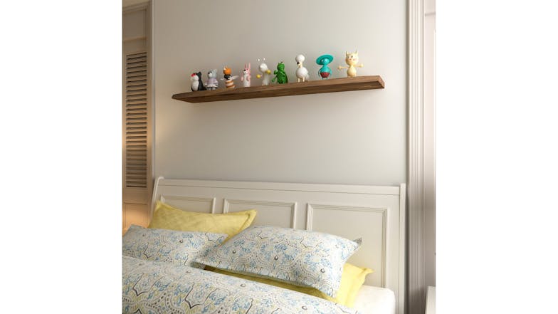 Acacia Floating Shelf 1524 x 254 - Brown