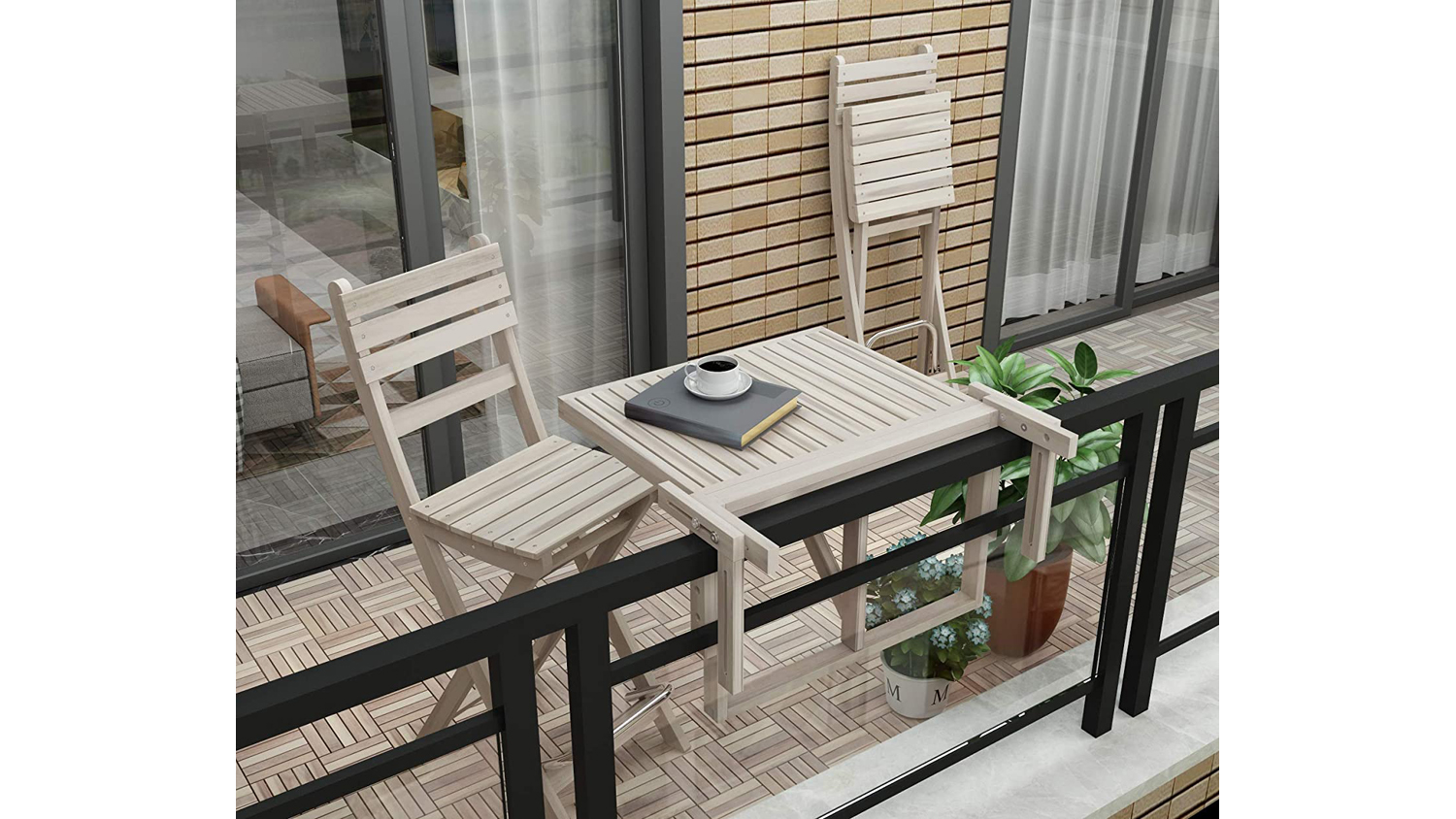 Toronto Hanging Balcony Table White Harvey Norman New Zealand