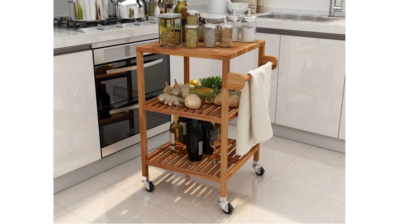 Holger Kitchen Cart 520x520x850 - Teak