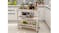 Holger Kitchen Cart with Tray - White