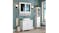 Mia Double Mirror Wall Cabinet - White