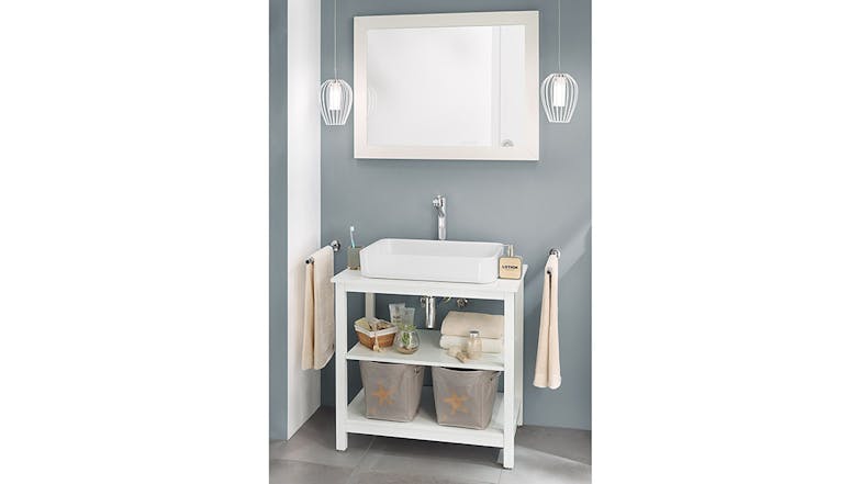 Mia Bathroom Bench 80x50x74.8cm - White