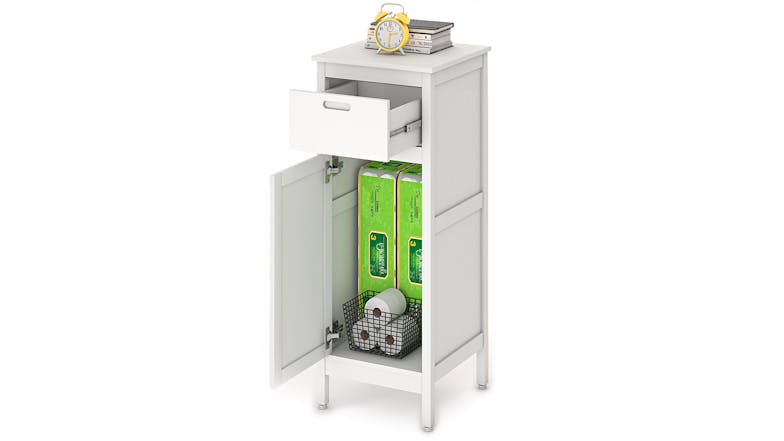 Mia Bathroom Floor Cabinet - White