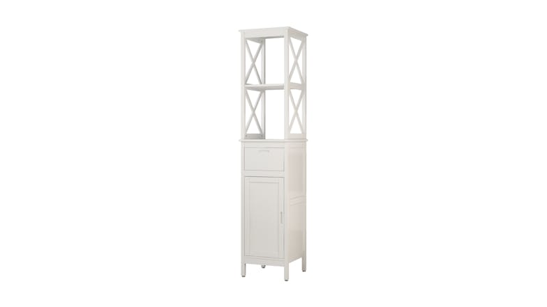 Mia Bathroom High Cabinet Shelf - White
