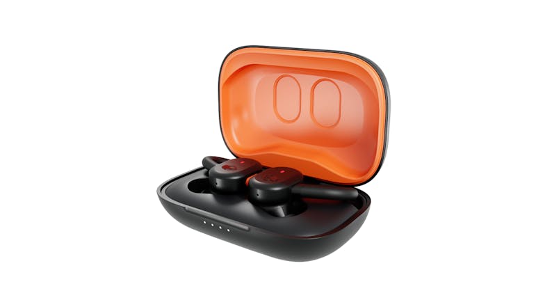 Skullcandy Push Active Skull IQ True Wireless In-Ear Headphones - Black/Orange