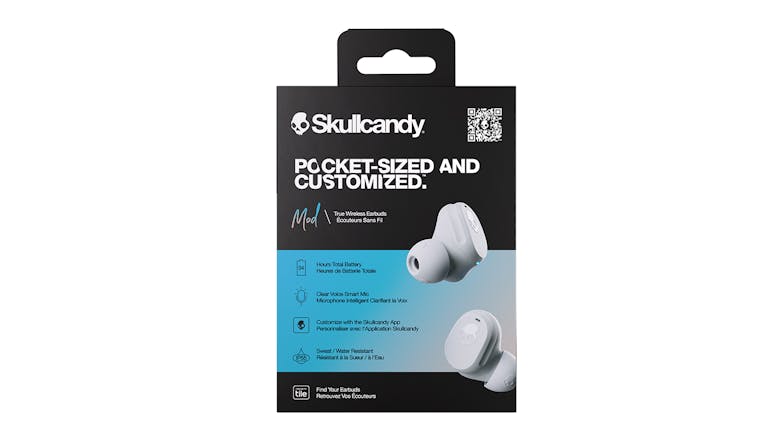 Skullcandy Mod True Wireless In-Ear Headphones - Light Grey/Blue