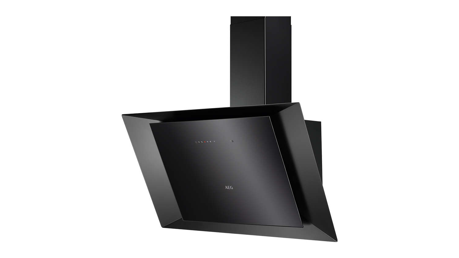 AEG 90cm Inclined Wall Mounted Rangehood - Matte Black (DVK6981HB)