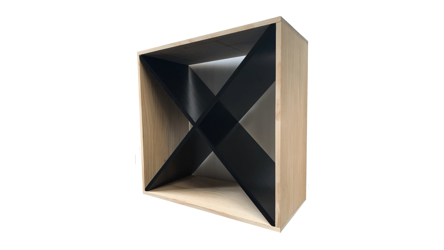 Wine Rack Store 40 Bottle X-Module Wine Rack - Interior Black