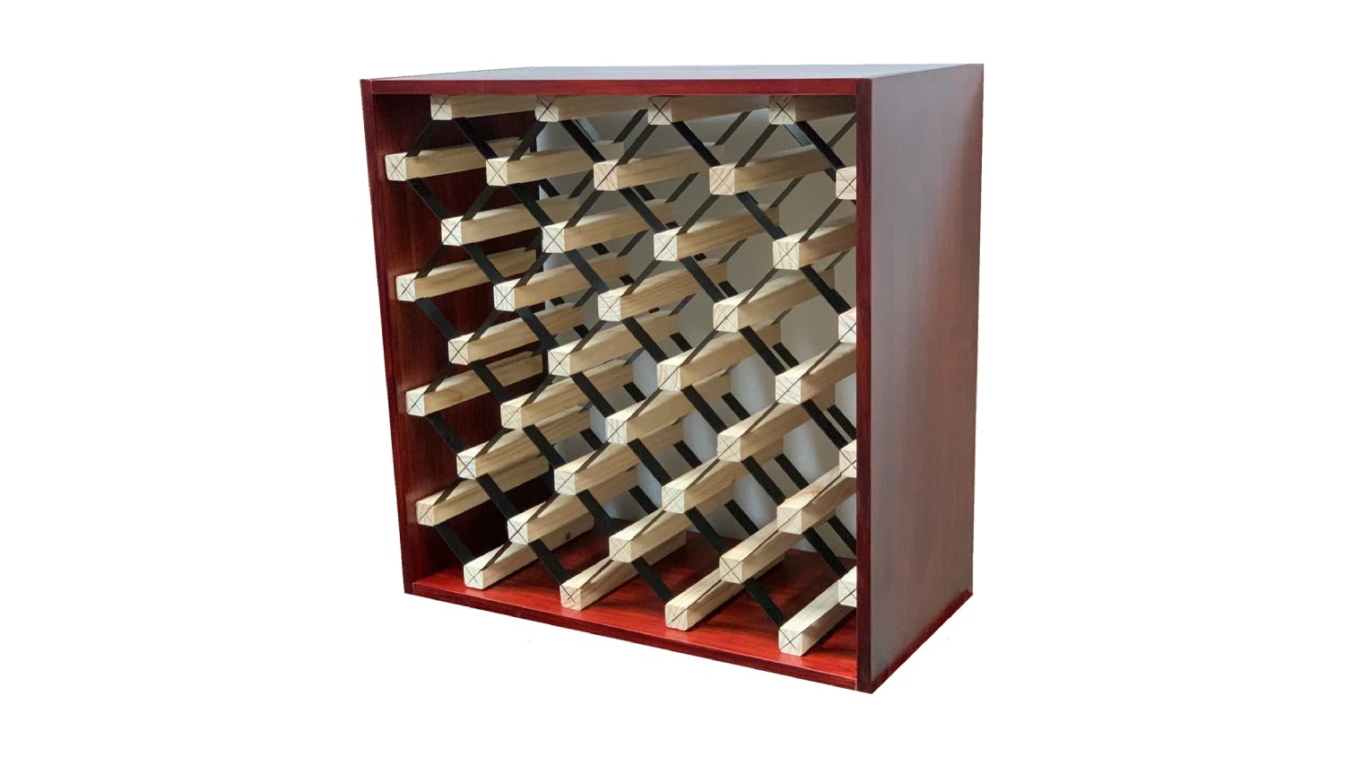 Wine Rack Store 25 Bottle Modern Module Wine Rack - Exterior Brown