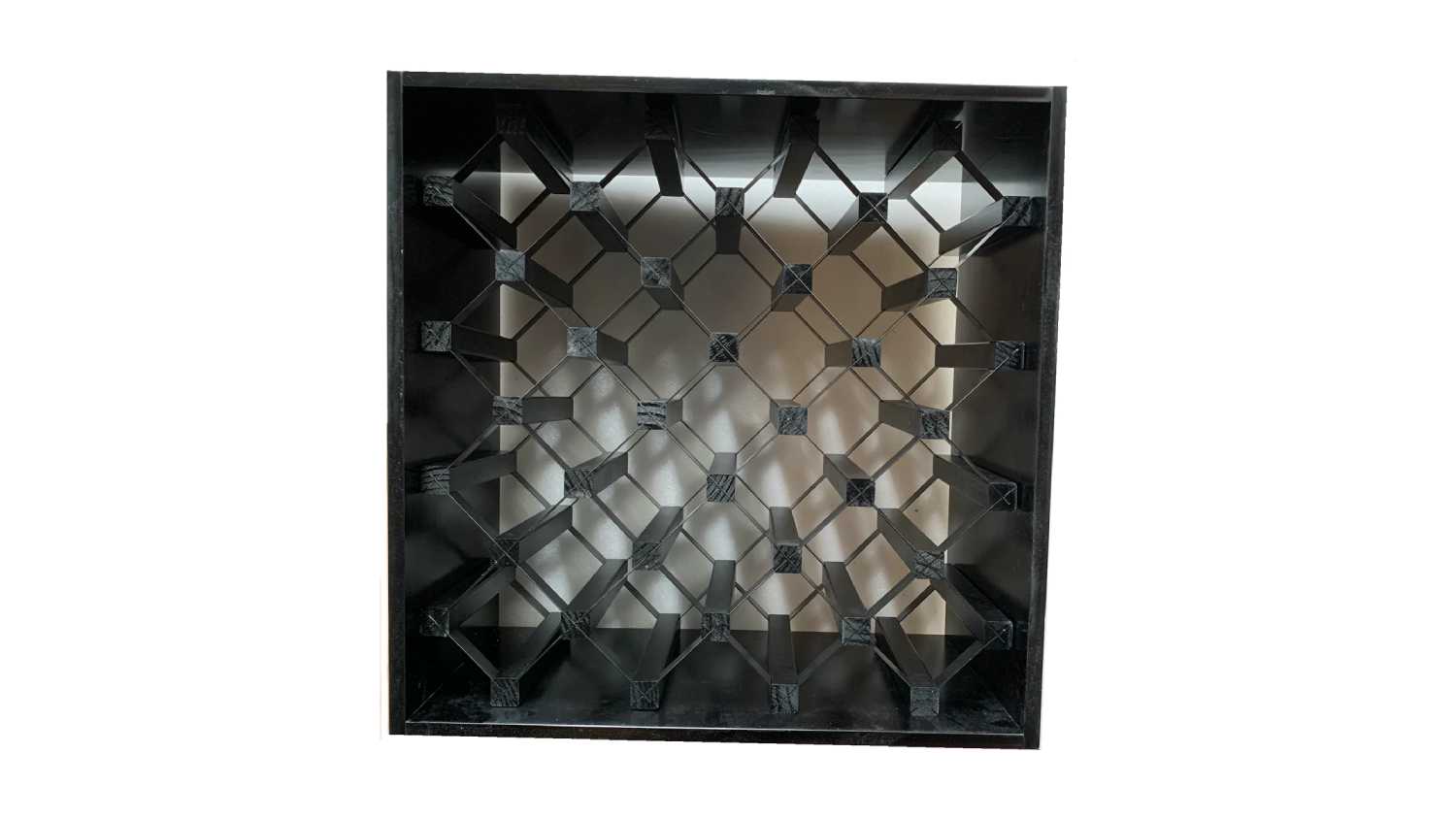 Wine Rack Store 25 Bottle Modern Module Cube Wine Rack - Rich Black