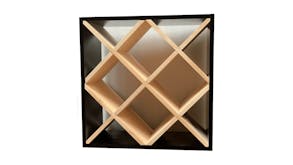 Wine Rack Store 30 Bottle Diamond Cube Wine Rack - Exterior Rich Black