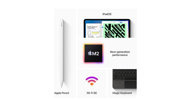 Apple iPad Pro 12.9" (6th Gen, 2022) 1TB Wi‑Fi - Silver