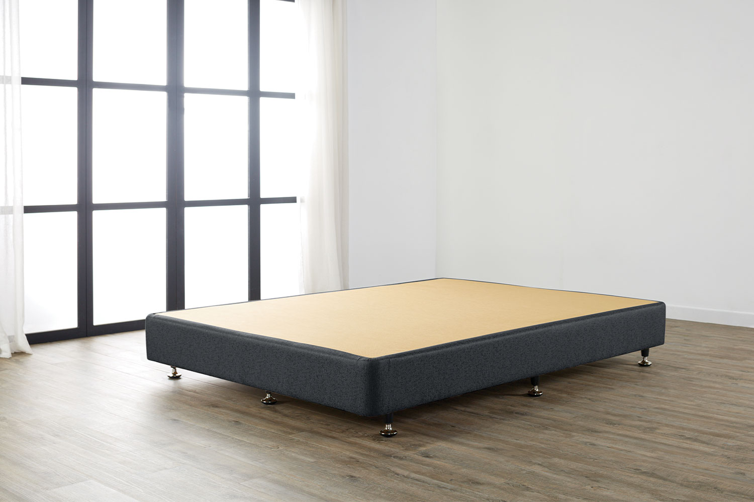 Designer Dark Grey Low Profile Bed Base by A.H.Beard