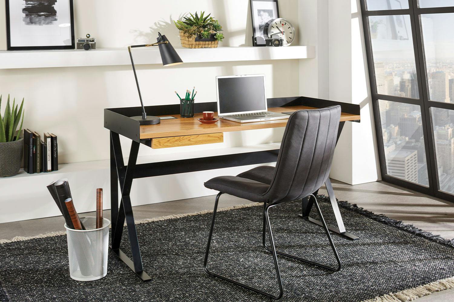 Industrial Inspired Home Office Desk | Harvey Norman New Zealand