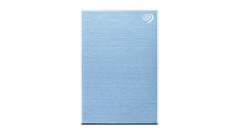 Seagate One Touch Portable 2TB Hard Drive with Password Protection - Light Blue