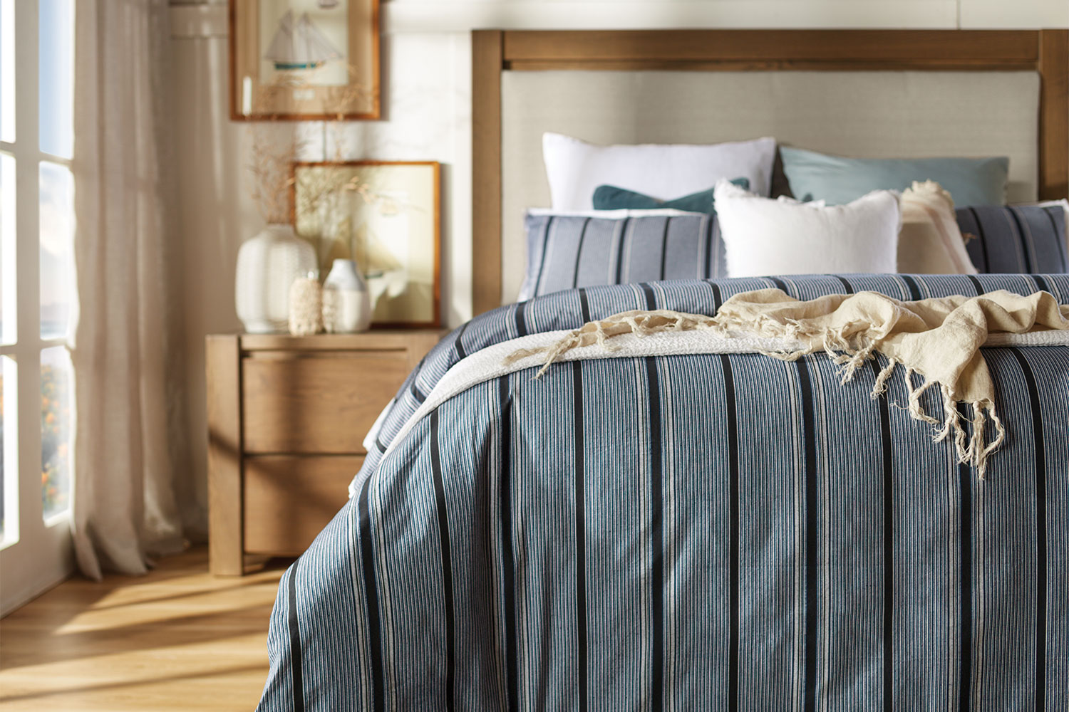 Devonport Duvet Cover Set Navy by Seneca Queen Harvey Norman New Zealand