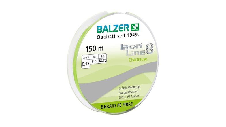 Iron Line 8X Fishing Line 150m - Chartreuse