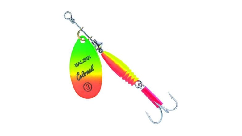 Colonel Classic Fluo Spinner Lure 7g - Rainbow
