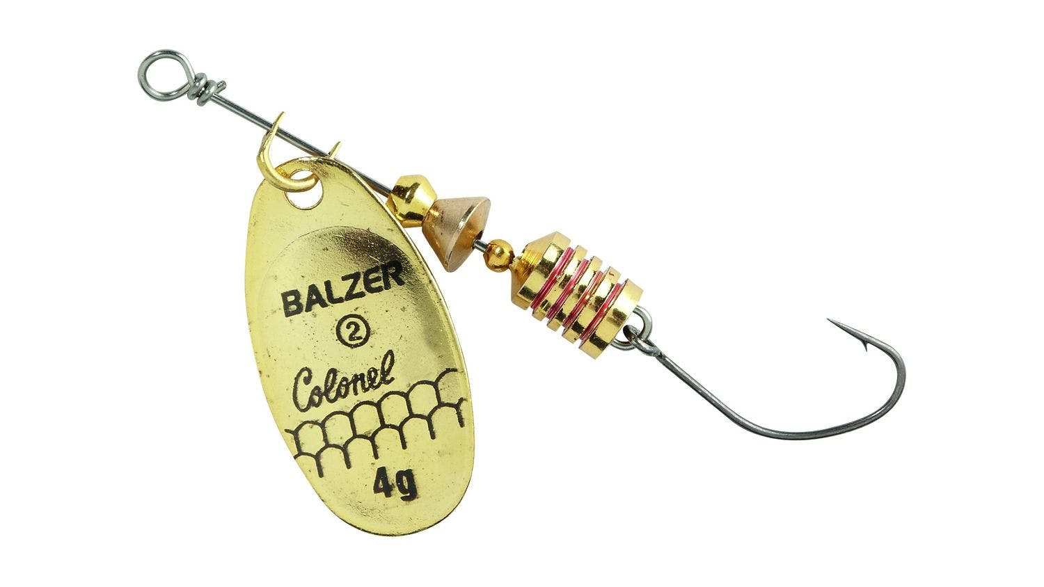 Colonel Classic Trout Spinner Lure Single Hook 3g - Gold