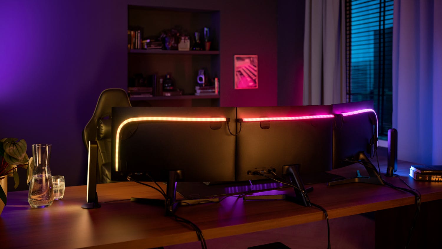 Philips Hue Play Gradient Lightstrip for 24" to 27" Monitor - 3 Pack