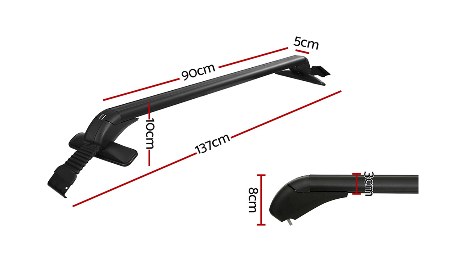 Giantz Universal Car Roof Rack 100cm Black Harvey Norman New Zealand