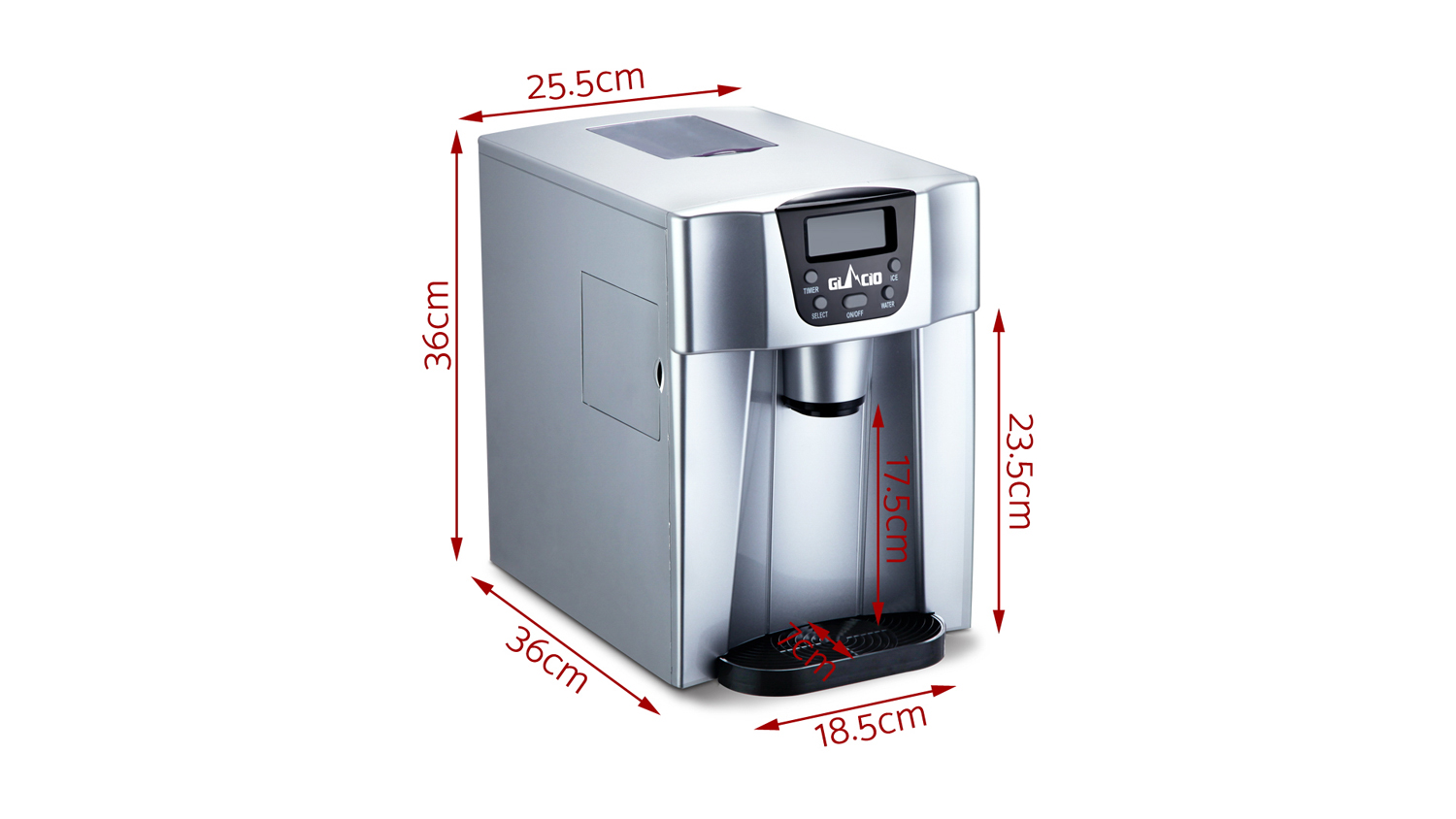 Devanti 2L Portable Ice Cube Maker Silver Harvey Norman New Zealand