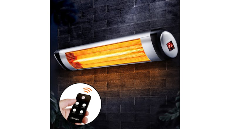 Devanti Infrared Radiant Strip Heater 1500W - Silver