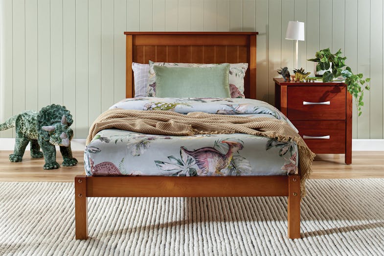 Charlie Single Bed Frame - Oak stain