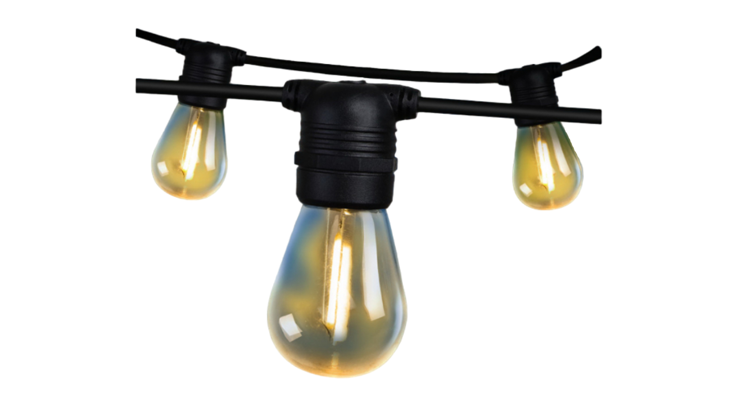 Jingle Jollys S14 String Festoon Lights LED 14m - Warm White