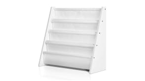 Keezi Kids Bookshelf Magazine 4 Tier Rack - White