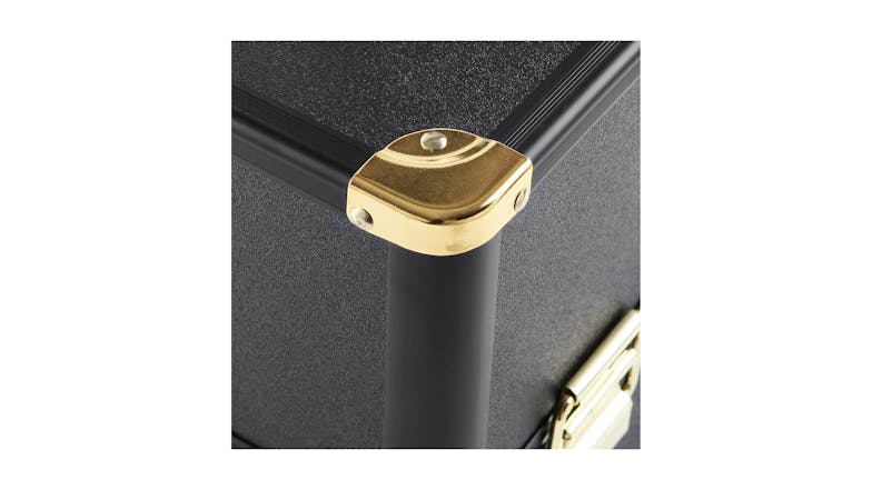 Embellir Portable Cosmetic Case - Black/Gold