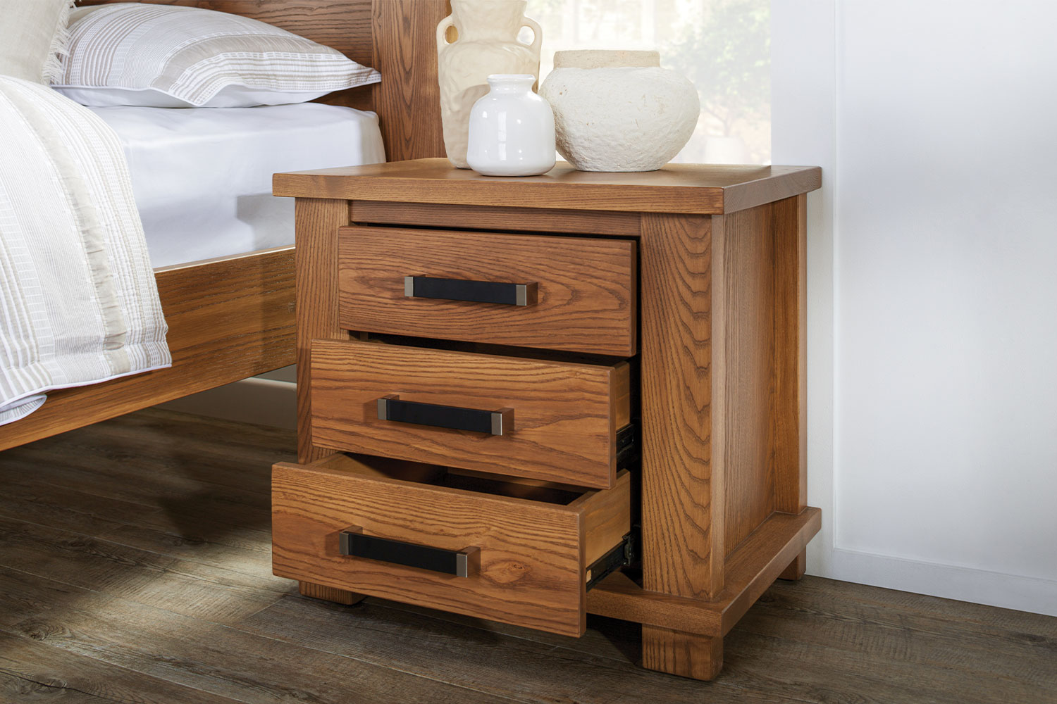 Huntsman Ash Bedside Table Harvey Norman New Zealand