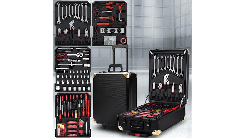 Giantz Tool Kit Trolley Case Toolbox (786 Piece) - Black