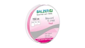 Iron Line .04mm Trout Fishing Line 150m - Pink