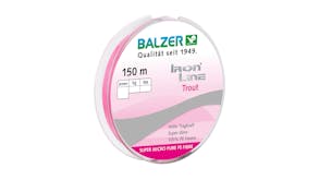 Iron Line .06mm Trout Fishing Line 150m - Pink