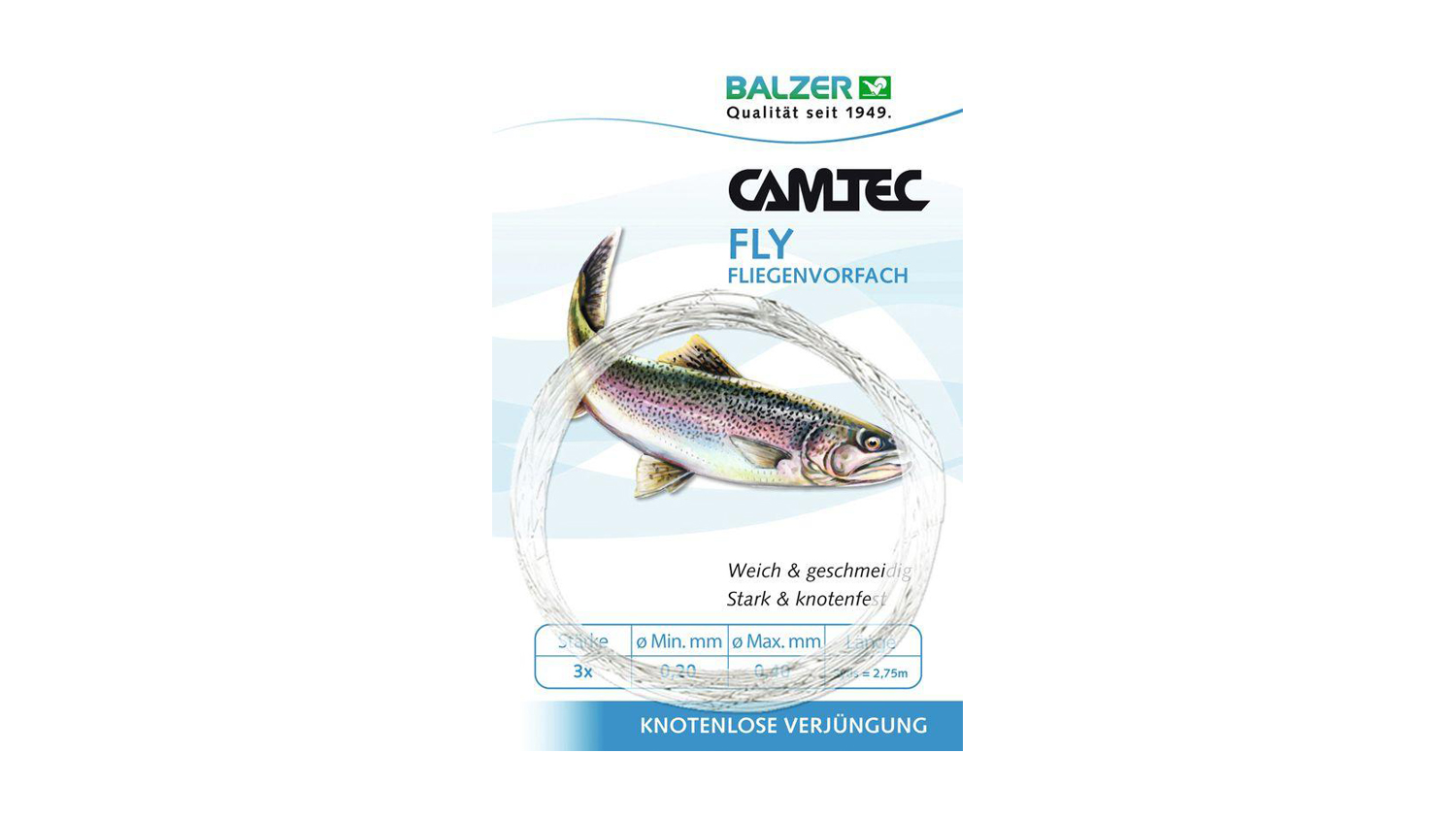 Balzer Camtec Dry Fly Line Leader 7X