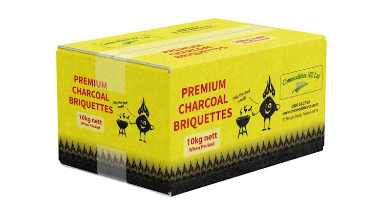 Commodities NZ Premium Charcoal Briquettes 10kg