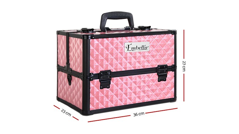 Embellir Portable Cosmetic Case - Pink